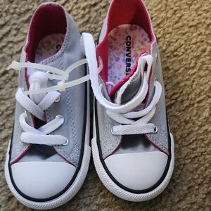 Converse Kids' Sneakers in Gray and Red